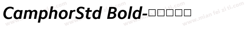 CamphorStd Bold字体转换